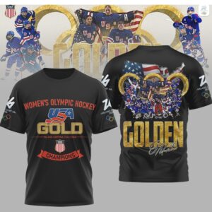 Team USA Women’s Olympic Hockey Gold Medal Champions Milano Cortina 2026 Shirt