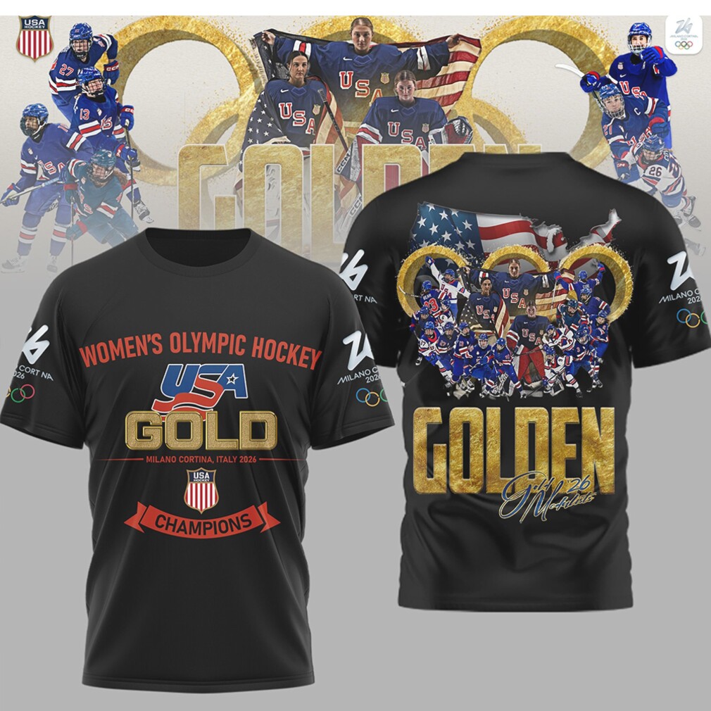 Team USA Women’s Olympic Hockey Gold Medal Champions Milano Cortina 2026 Shirt Team USA Women’s Olympic Hockey Gold Medal Champions Milano Cortina 2026 Shirt