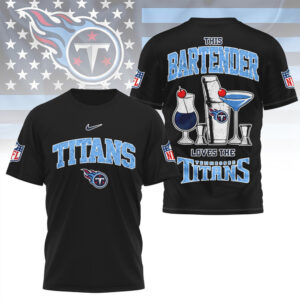 Tennessee Titans Bartender Nashville Football Fan Spirit Wear Sunday Funday T Shirt