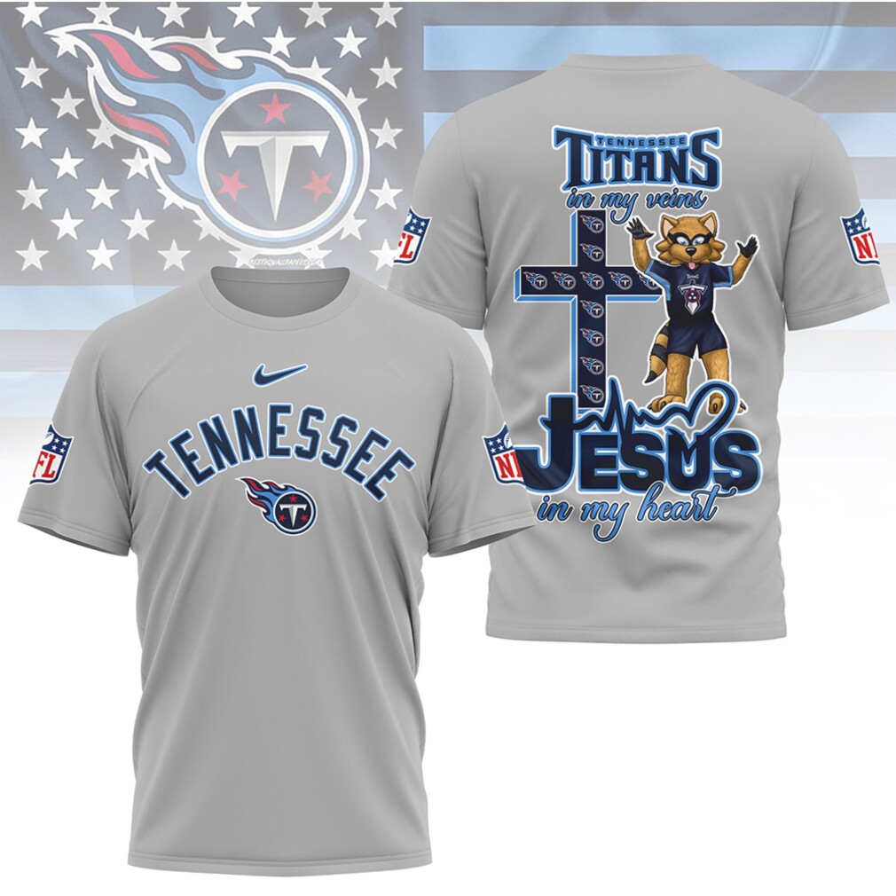 Tennessee Titans Jesus In My Heart Christian Faith Football Fan Graphic T Shirt Tennessee Titans Jesus In My Heart Christian Faith Football Fan Graphic T Shirt