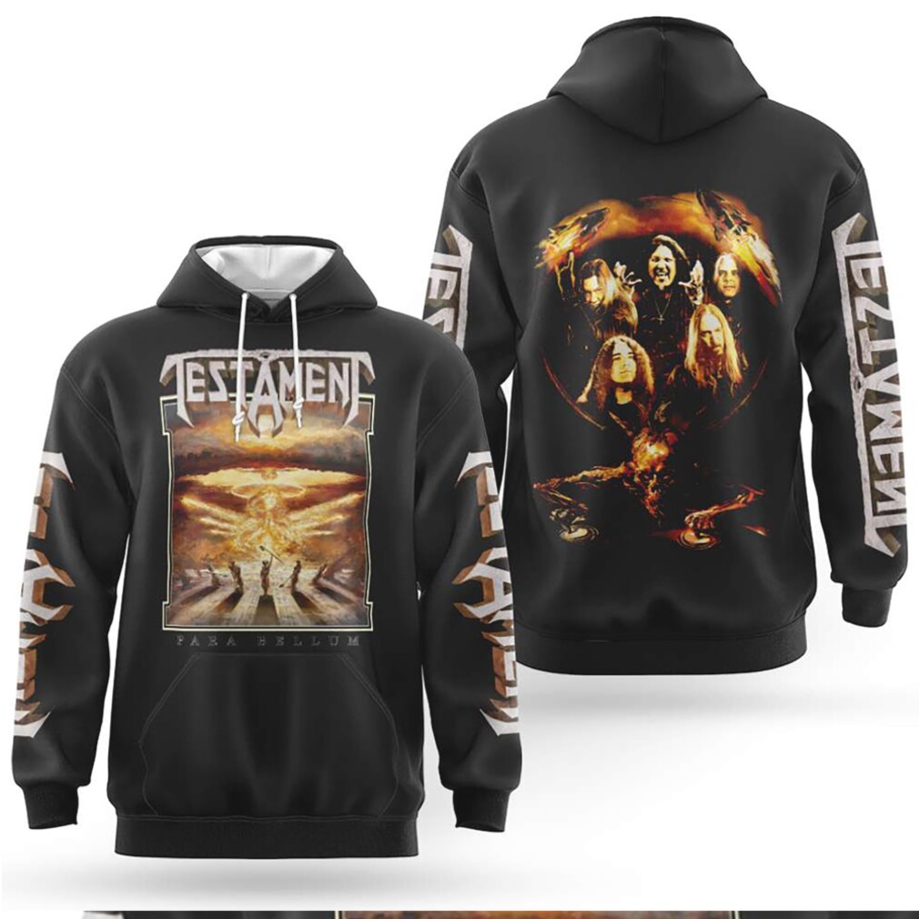 Testament Para Bellum World Tour Thrash Metal Band Hoodie Testament Para Bellum World Tour Thrash Metal Band Hoodie