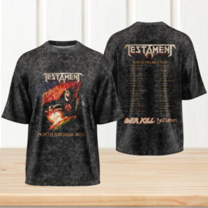Testament Thrash Of The Titans North America Tour 2026 Overkill Destruction Band Shirt Testament Thrash Of The Titans North America Tour 2026 Overkill Destruction Band Shirt
