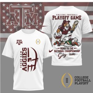 Texas A&M Aggies College Football Playoff Game Road To National Championship Shirt