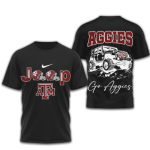 Texas A&M Aggies Jeep Graphic Gig 'Em Vintage Game Day Apparel Shirt