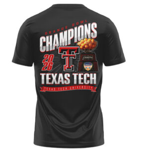 Texas Tech Red Raiders 2026 Orange Bowl Champions Football Graphic T Shirt