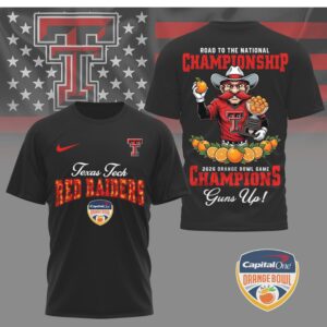 Texas Tech Red Raiders Road To National Championship 2026 Orange Bowl Champions Shirt Texas Tech Red Raiders Road To National Championship 2026 Orange Bowl Champions Shirt