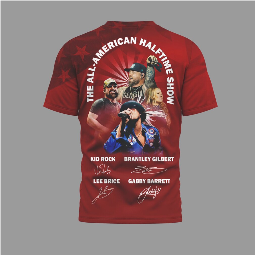 The All American Halftime Show 2026 Kid Rock Brantley Gilbert Country Music Festival T Shirt The All American Halftime Show 2026 Kid Rock Brantley Gilbert Country Music Festival T Shirt