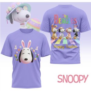 The Beagles Snoopy Peanuts Happy Easter Abbey Road Parody Vintage Style Shirt The Beagles Snoopy Peanuts Happy Easter Abbey Road Parody Vintage Style Shirt