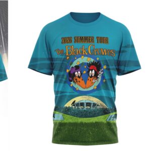 The Black Crowes 2026 Summer Tour Southern Hospitality Crow Character T Shirt