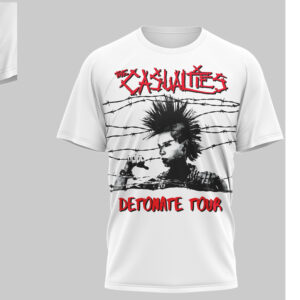 The Casualties Detonate Tour 2026 Punk Rock Band tshirt