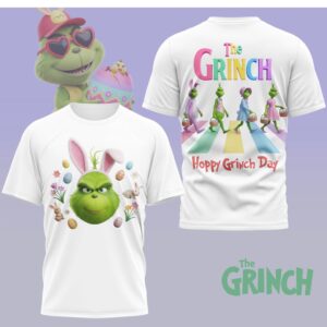 The Grinch Hoppy Grinch Day Easter Abbey Road Parody Funny Holiday Apparel