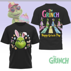 The Grinch Hoppy Grinch Day Easter Abbey Road Parody Funny Holiday Apparel