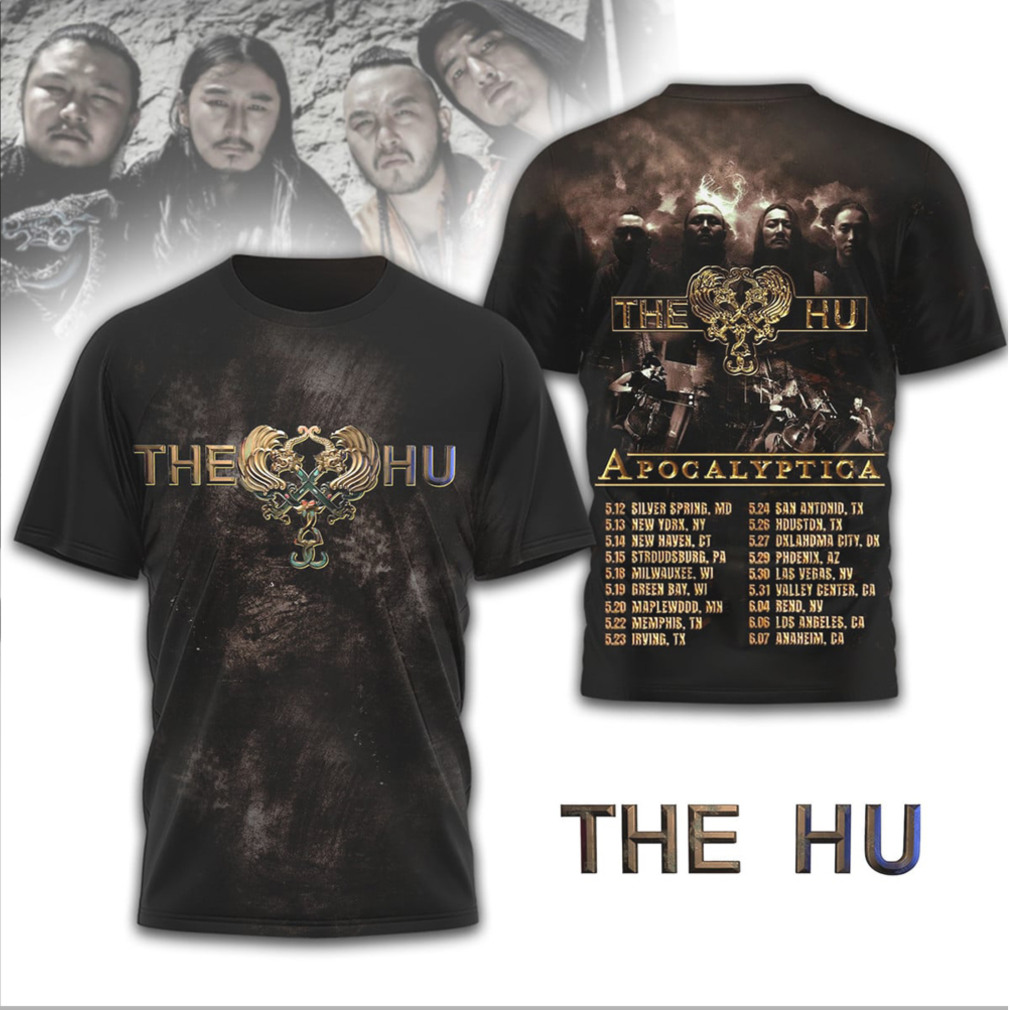 The Hu Apocalyptica North American Tour 2026 Mongolian Rock Metal Band Concert Hoodie The Hu Apocalyptica North American Tour 2026 Mongolian Rock Metal Band Concert Hoodie