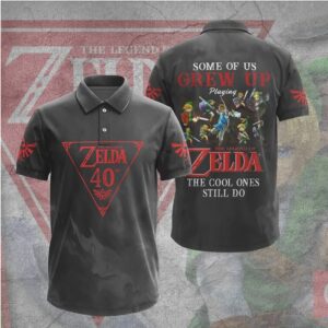 The Legend Of Zelda 40th Anniversary Gamer Polo tshirt