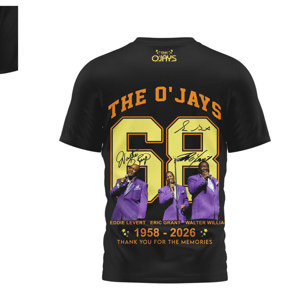 The O’Jays Farewell Tour 1958 2026 Thank You For The Memories Vintage Graphic T Shirt The O’Jays Farewell Tour 1958 2026 Thank You For The Memories Vintage Graphic T Shirt