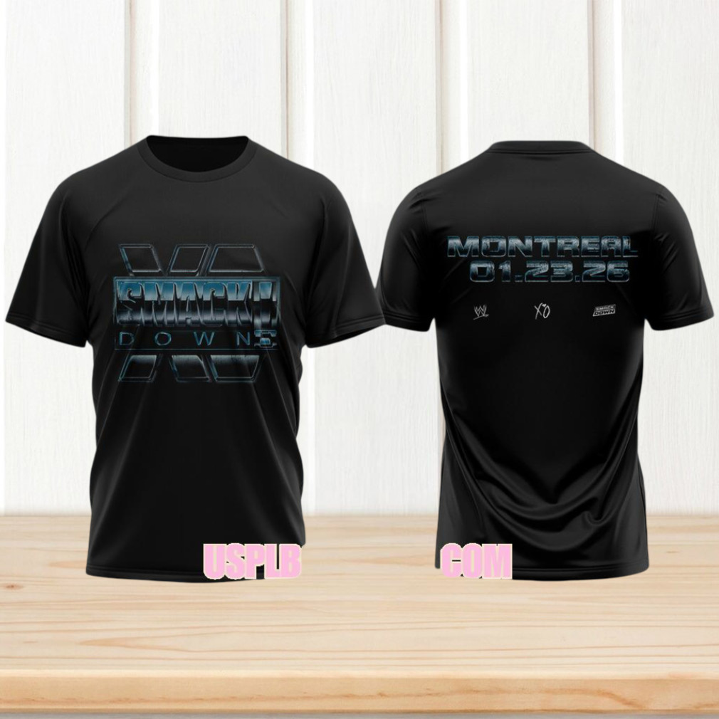 The Weeknd XO x WWE SmackDown Montreal 2026 Special Edition Black Graphic T Shirt The Weeknd XO x WWE SmackDown Montreal 2026 Special Edition Black Graphic T Shirt