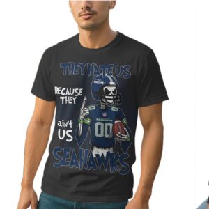 They Hate Us Because They Ain't Us Seattle Seahawks Skeleton Football Graphic
