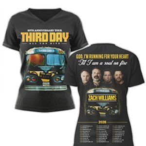 Third Day 30th Anniversary Tour All The Hits Zach Williams Christian Rock Hoodie Third Day 30th Anniversary Tour All The Hits Zach Williams Christian Rock Hoodie