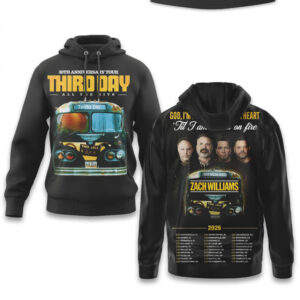 Third Day 30th Anniversary Tour All The Hits Zach Williams Christian Rock Hoodie