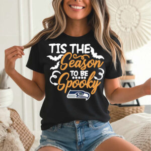 Tis The Season To Be Spooky Seattle Seahawks Halloween Pumpkin Football T Shirt Tis The Season To Be Spooky Seattle Seahawks Halloween Pumpkin Football T Shirt
