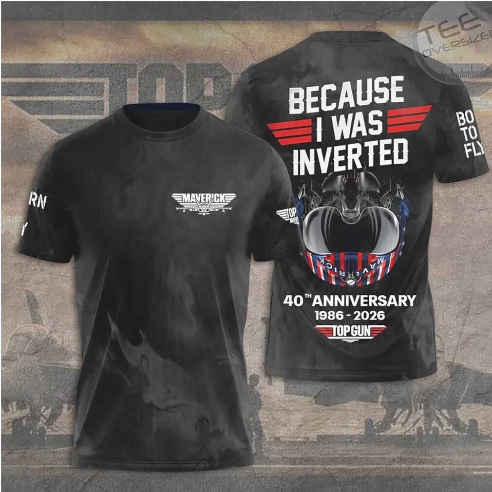 Top Gun 40th Anniversary Maverick Pilot Helmet Inverted Graphic T Shirt Top Gun 40th Anniversary Maverick Pilot Helmet Inverted Graphic T Shirt