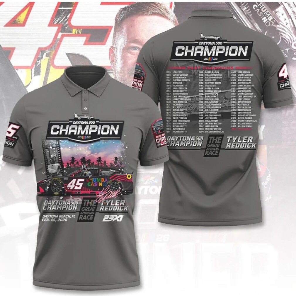 Tyler Reddick 2026 Daytona 500 Champion 23XI Racing NASCAR Racing Graphic Hoodie Tyler Reddick 2026 Daytona 500 Champion 23XI Racing NASCAR Racing Graphic Hoodie