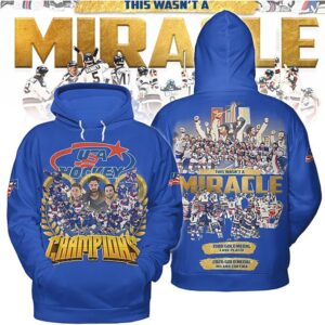 USA Hockey 2026 Gold Medal Champions Miracle On Ice Heritage Blue Shirt