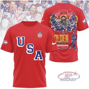 USA Hockey Golden Medalists Milano Cortina 2026 Olympic Champions Primary Logo Shirt