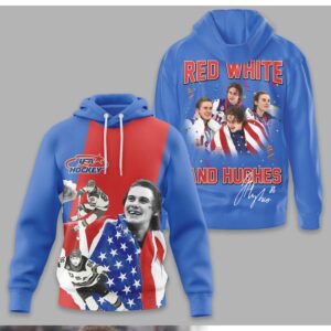 USA Hockey Jack Hughes Red White and Hughes Signature Series Fan Shirt