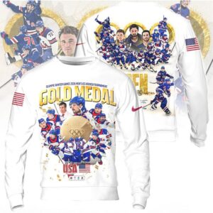 USA Hockey Men's Olympic Winter Games 2026 Gold Medal Champions Commemorative Shirt