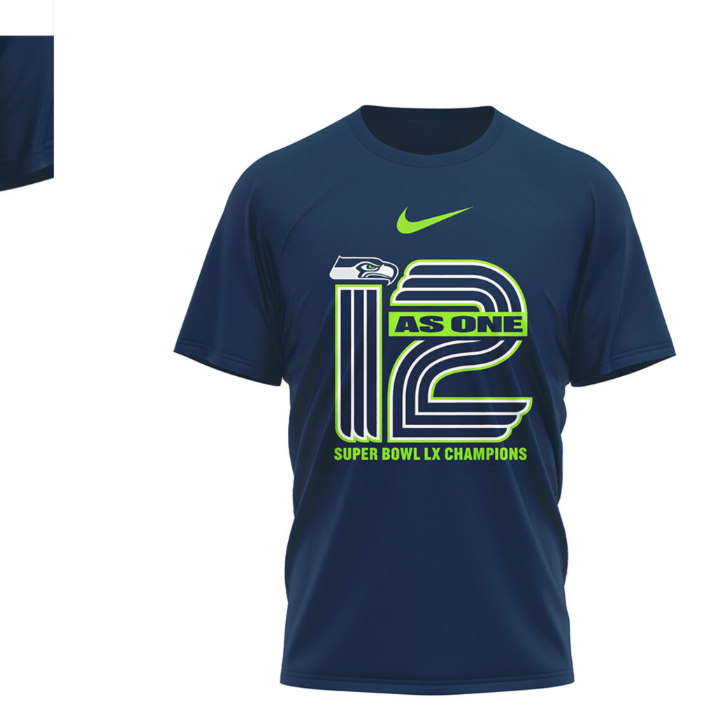Seattle Seahawks Super Bowl LX Champions 12 As One We Did Not Care T Shirt Seattle Seahawks Super Bowl LX Champions 12 As One We Did Not Care T Shirt