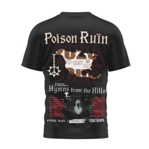 Poison Ruïn 2026 North East American Tour Hymns From The Hills Punk T Shirt