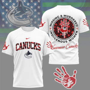 Vancouver Canucks MMIW Awareness Hockey Indigenous Women Support Heritage Shirt
