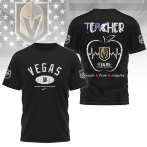 Vegas Golden Knights Teacher Appreciation Night Graphic NHL Hockey Fan Educational Apparel Shirt Vegas Golden Knights Teacher Appreciation Night Graphic NHL Hockey Fan Educational Apparel Shirt