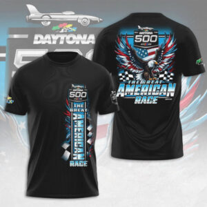 Vintage Daytona 500 The Great American Race Eagle Graphic Racing Apparel Collection Hoodie