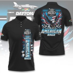 Vintage Daytona 500 The Great American Race Eagle Graphic Racing Apparel Collection Hoodie