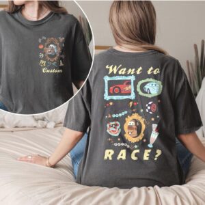 Vintage Disney Cars Want To Race Retro Comfort Colors Custom Name T Shirt Vintage Disney Cars Want To Race Retro Comfort Colors Custom Name T Shirt