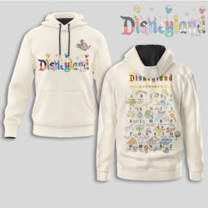 Vintage Disneyland Alphabet Disney World Family Vacation Hoodie