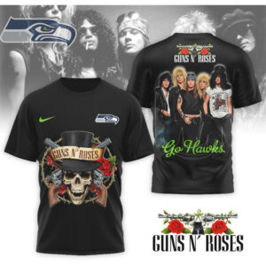 Vintage Guns N Roses Seattle Seahawks Mashup Rock Band World Tour Graphic Shirt Vintage Guns N Roses Seattle Seahawks Mashup Rock Band World Tour Graphic Shirt