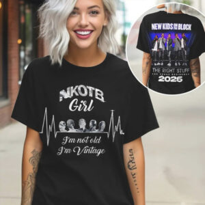 Vintage New Kids On The Block 2026 Las Vegas Residency Concert Graphic T Shirt