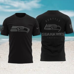Vintage Seattle Seahawks Football Stealth Fan Apparel T Shirt