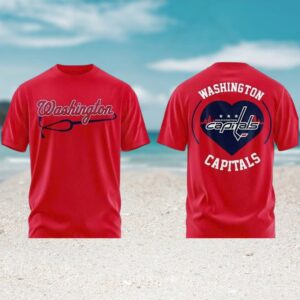 Washington Capitals Healthcare Appreciation Night Red Heart Stethoscope Hockey Fan Shirt