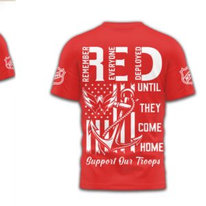 Washington Capitals R.E.D. Friday Military Support Support Our Troops Hockey Shirt Washington Capitals R.E.D. Friday Military Support Support Our Troops Hockey Shirt