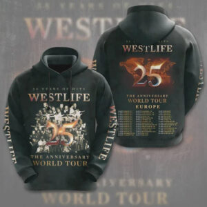 Westlife 25 Years Of Hits Anniversary World Tour Europe Concert Graphic T Shirt