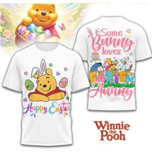 Winnie The Pooh Some Bunny Loves You Happy Easter Disney Hunny Jar Tee Winnie The Pooh Some Bunny Loves You Happy Easter Disney Hunny Jar Tee