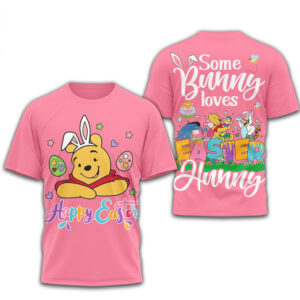 Winnie The Pooh Some Bunny Loves You Happy Easter Disney Hunny Jar Tee
