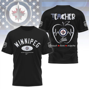 Winnipeg Jets Teacher Appreciation Night Vintage Graphic Tee Sport Fan Gift Shirt Winnipeg Jets Teacher Appreciation Night Vintage Graphic Tee Sport Fan Gift Shirt