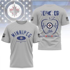 Winnipeg Jets Teacher Appreciation Night Vintage Graphic Tee Sport Fan Gift Shirt