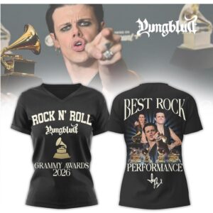Yungblud Best Rock Performance Grammy Awards 2026 Commemorative Rock N Roll T Shirt Yungblud Best Rock Performance Grammy Awards 2026 Commemorative Rock N Roll T Shirt