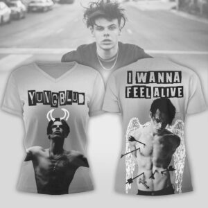 Yungblud I Wanna Feel Alive Graphic Streetwear T Shirt Emo Rock Music Fan Merchandise